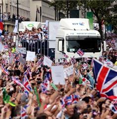 Parade celebrates ‘a golden summer of sport’